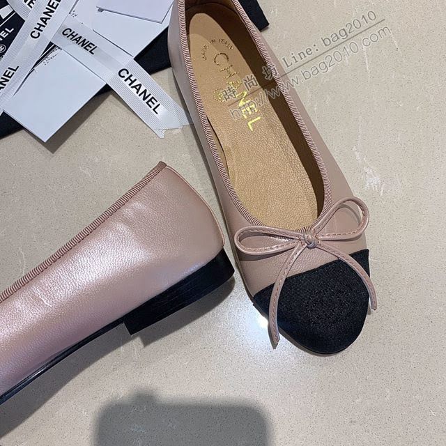 Chanel女鞋 香奈兒頂級芭蕾舞鞋 Chanel羊皮舒適平底鞋  naq1082